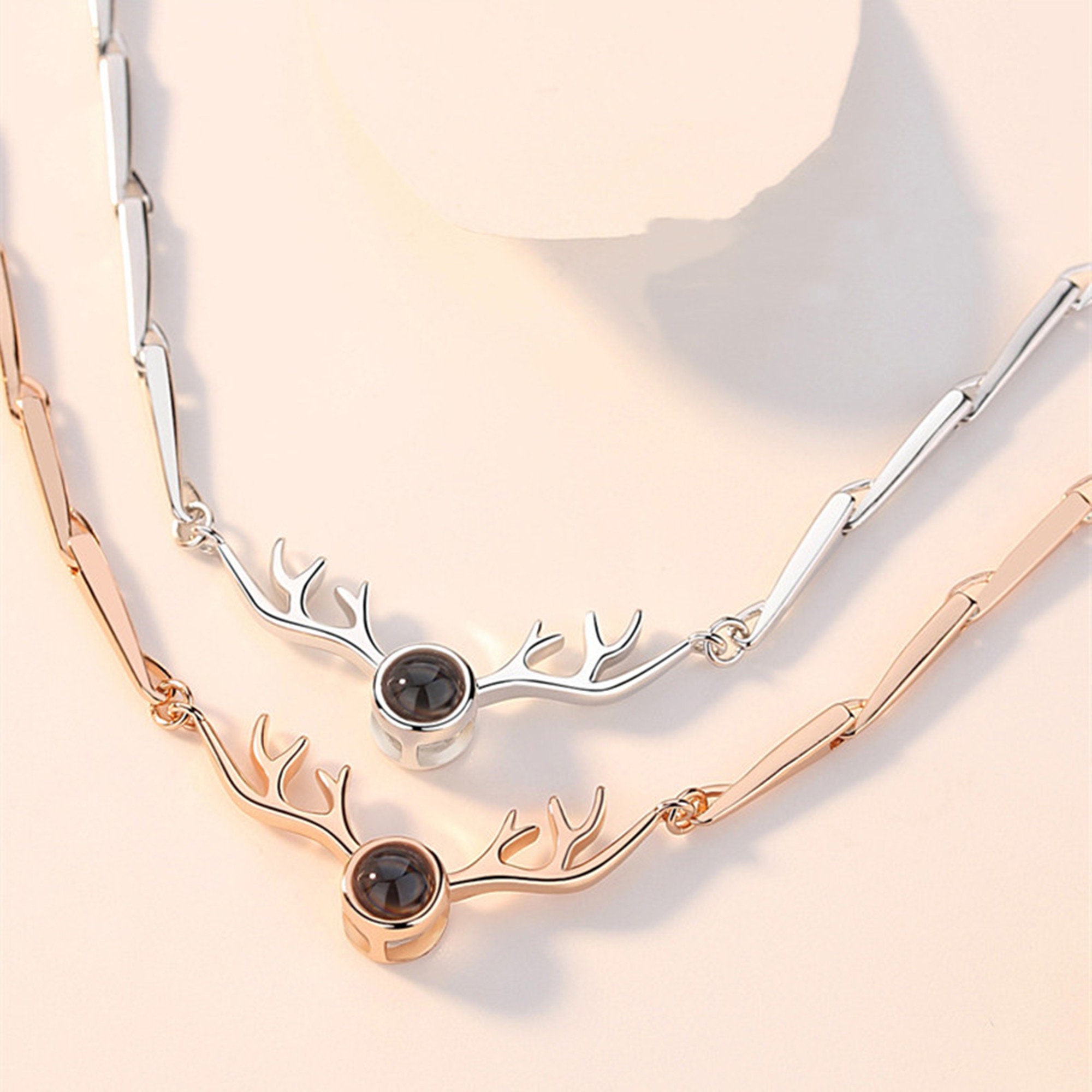 Deer Bracelet Tiny Gold Deer Bracelet Minimalist Charm Etsy