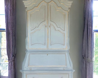 Vintage French Hand Painted Armoire