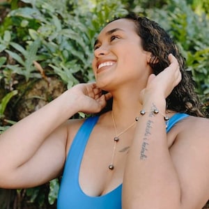 Collier goutte de perles de Tahiti