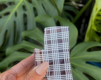 Brown Palaka claw clip