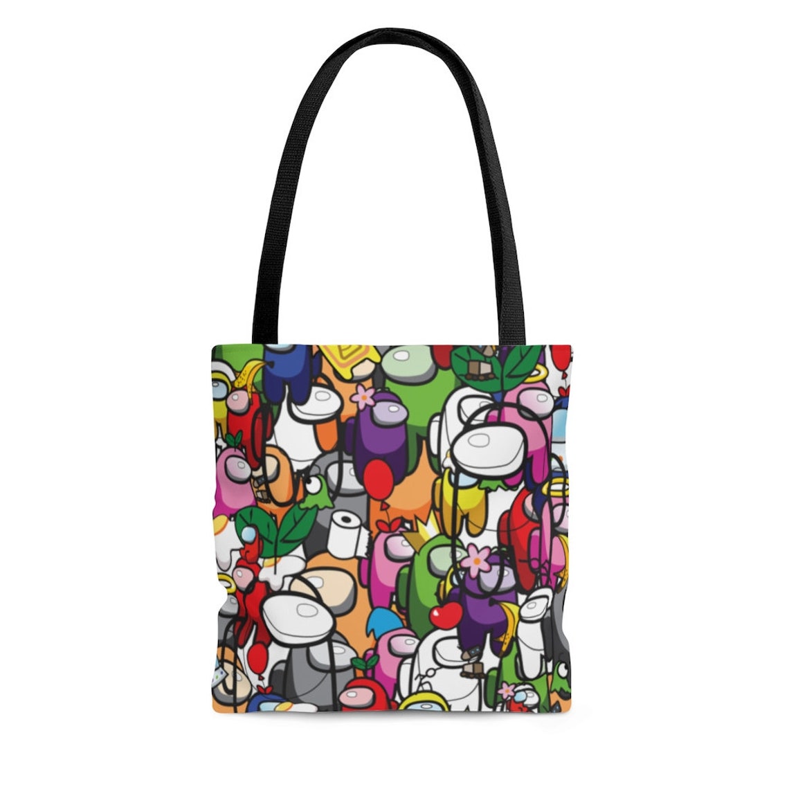 Among Us Inspired Tote Bag, Among Us Bag, Pop Art Bag, Gifts, Colourful