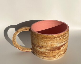 Marble mug, handmade ceramic coffee mug, pottery mug handmade