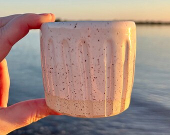 The Vanilla Bean Mug, handmade ceramic coffee mug, pottery mug handmade