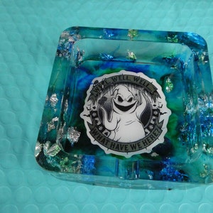 candy tray Custom Lock Shock and Barrel with Oogie Boogie Resin Ashtray jewelry bowl Nightmare Before Christmas bowl NBC Resin Ashtray
