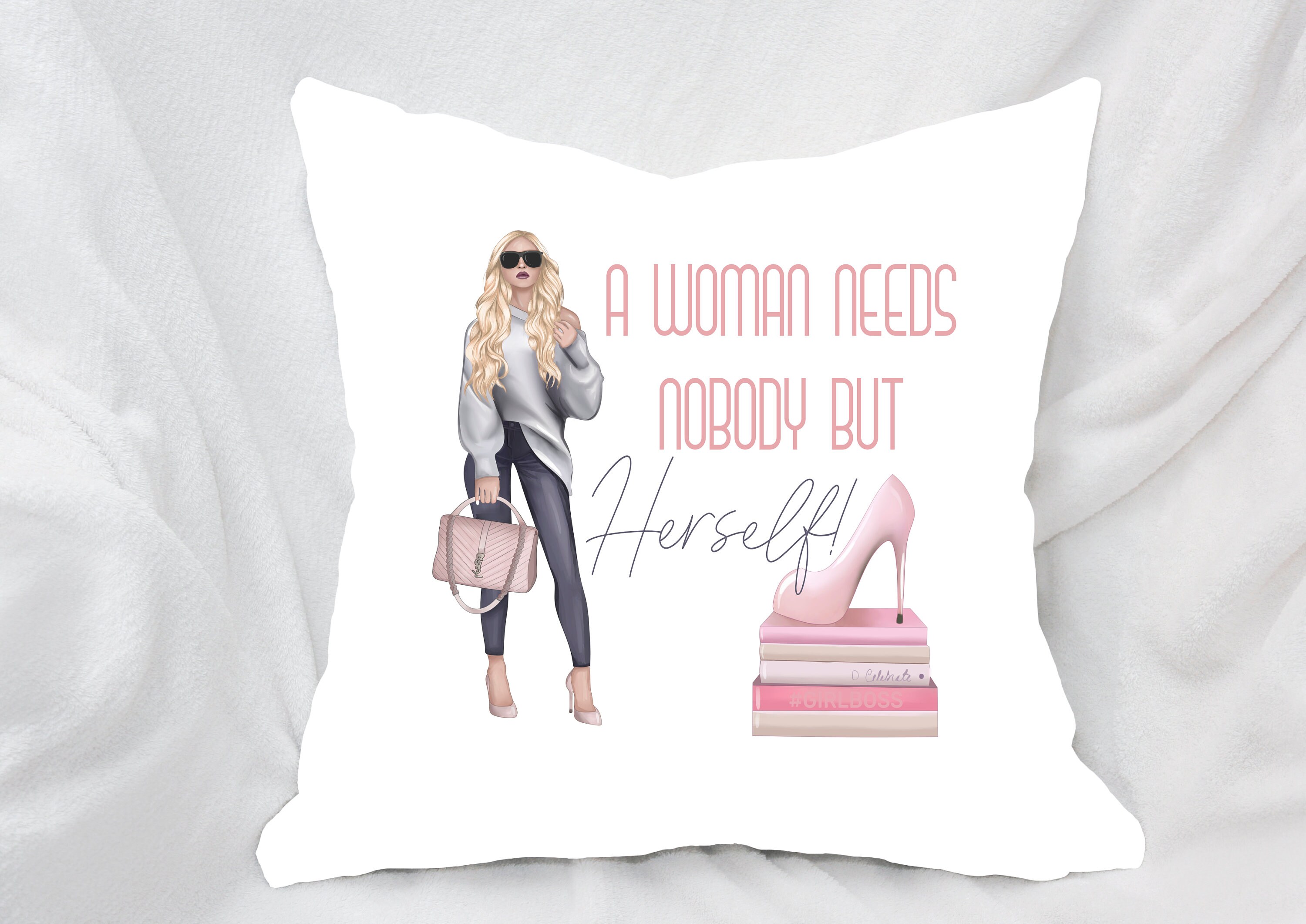Girl Boss Lady Empowered Strong Girl Boss Throw Pillow 18x18 Multicolor Girl Boss Lady Empowered Strong Girl Boss Throw Pillow 18x18 Multicolor