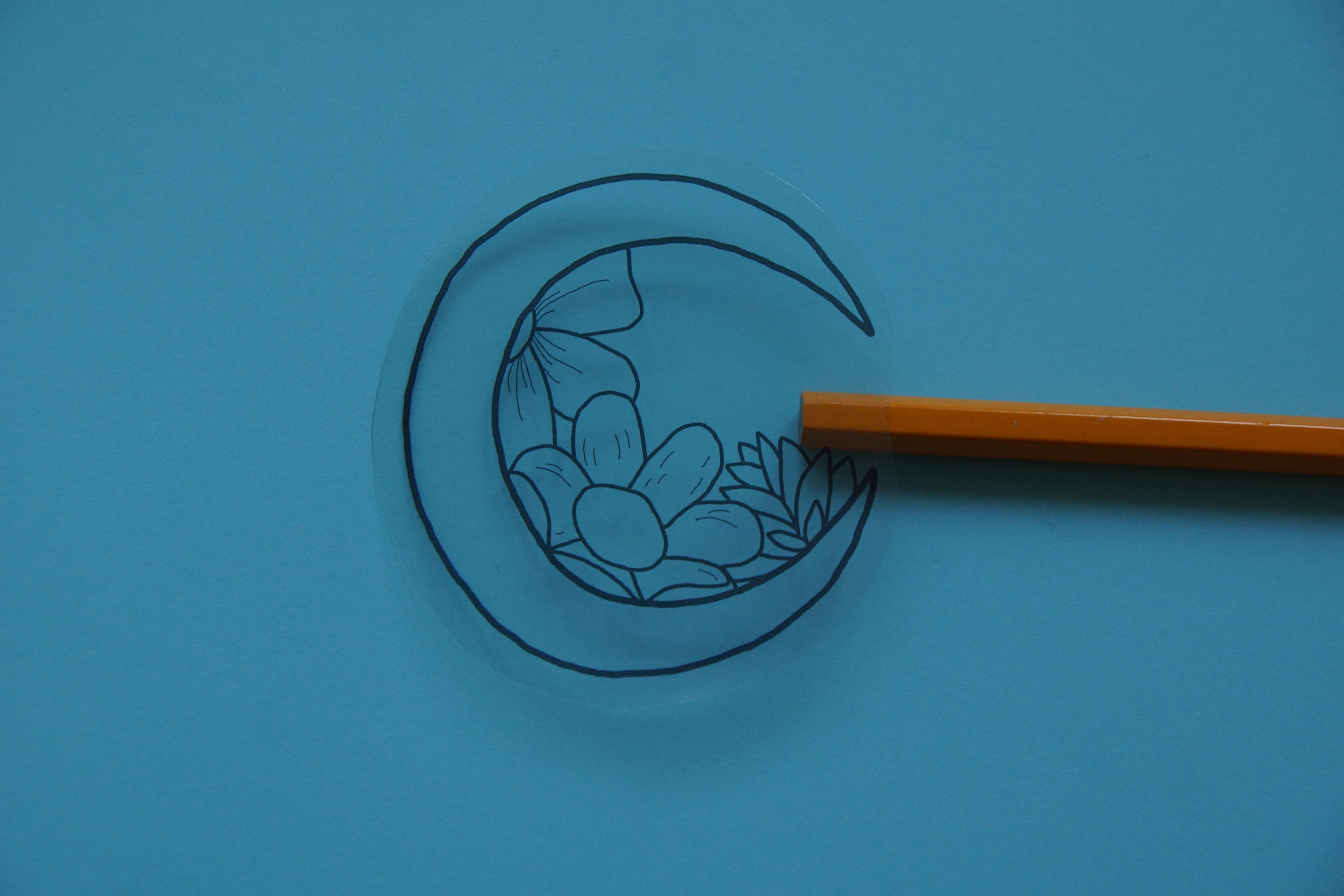 Moon and Stars Vinyl Sticker Pack Etsy