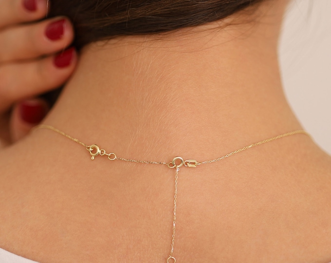 14k Gold Extender | 0.85mm Cable Chain Extension for Necklaces and Bracelets