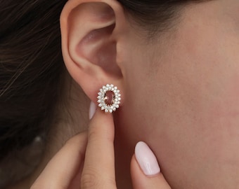 14K Gold Diaspore Clip-on Earrings | Color-Changing Stone Jewelry, Diaspore Earring, Turkish Stone Jewelry, Stunning Piece, Graduation Gift