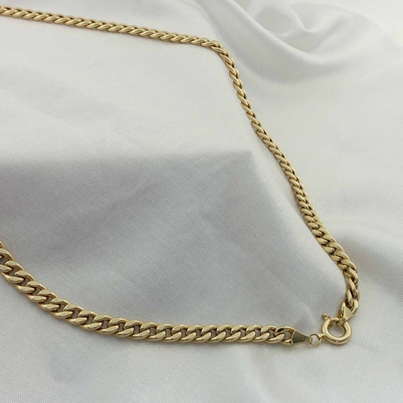 14k Gold Curb Chain W/ Sailor Lock 