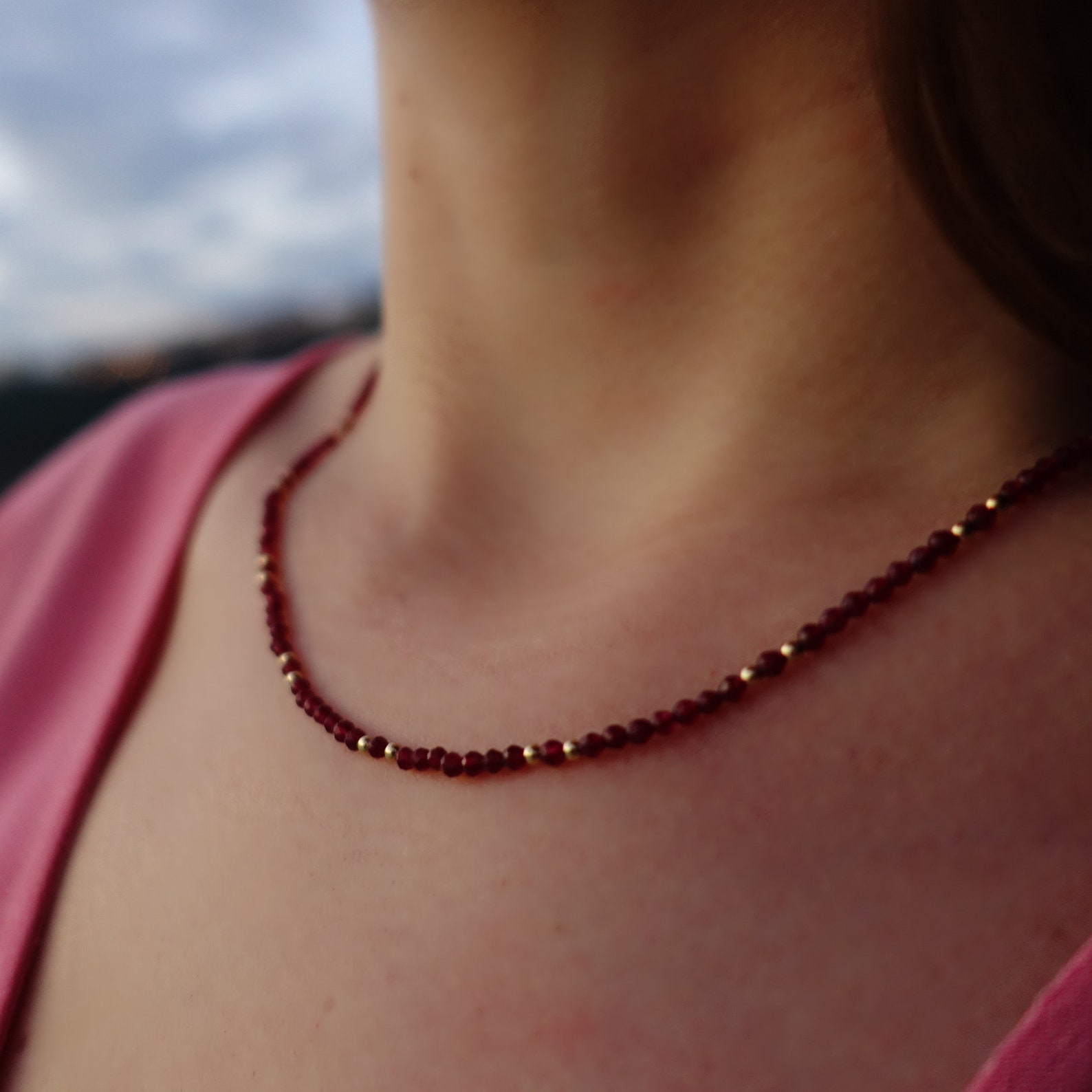 Bordeaux Jade Necklace Dark Red Wine Color Jade Gemstone & Etsy