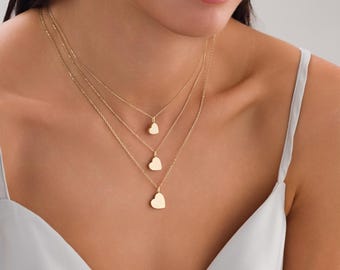 14k Gold Heart Urn Necklace | Cremation Ash Holder Necklace, Heart Engraved Urn Necklace, Love Keepsake Pendant for Human Ash & Pet Hair