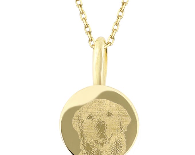 14k Gold Photo Locket Necklace | Personalized Engraved Urn Cremation Jewelry