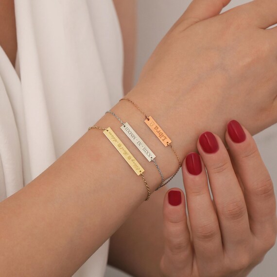 Bracciale Donna Con Ciondolo Fiocco E Perline Dorate | Realizzato A Mano Elasticizzato Vintage Con Croce | Gioiello Romantico Idea Regalo