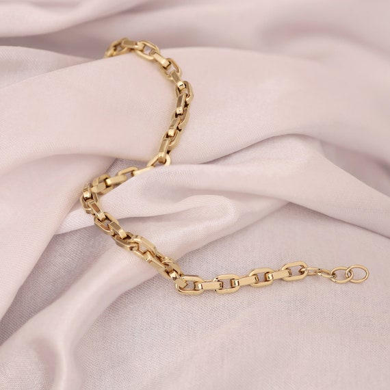 【2plan】23SS★ [MADE] Bold Jar Chain Bracelet J10B-LINKEDCHAINBRACELET-GOLD-