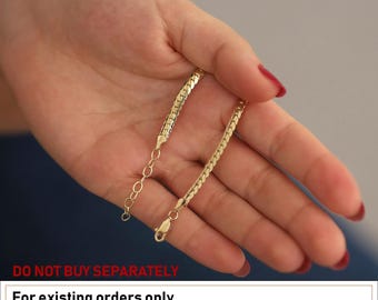 14k Gold Extender Chain | Necklace & Bracelet Extension (ADD-ON Item)
