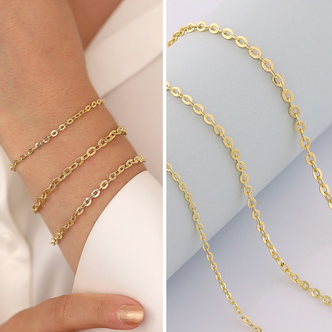 Pavé Large Oval Link Bracelet 18K Gold – Irene Neuwirth