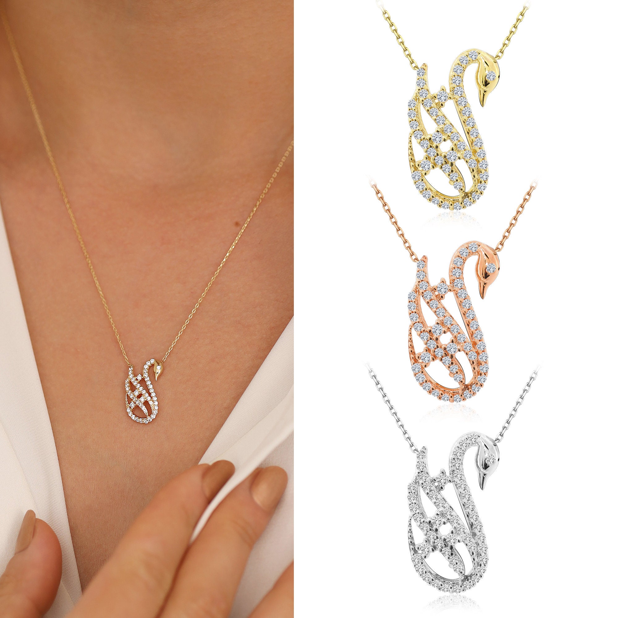 Swan Lake Necklace Set | Gold necklace set, Necklace set, Shop necklaces