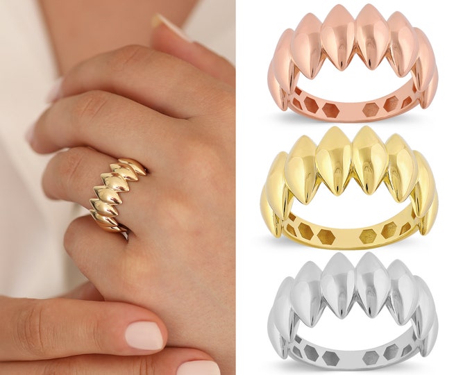 14k Gold Marquise Shaped Dome Ring | Thick Statement Ring, Bold Oval Ring, Chic Design, Graduation Gift, Gift for Her, Valentines Day Gift