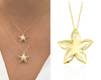 14K Gold Starfish Necklace | Sea Marine Jewelry, Minimalist Necklace, Handmade Thoughtful Gift, Elegant Design, Chic Jewelry, Gift For Her