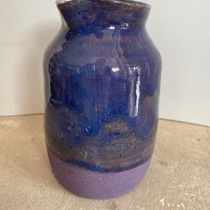Small purple vase