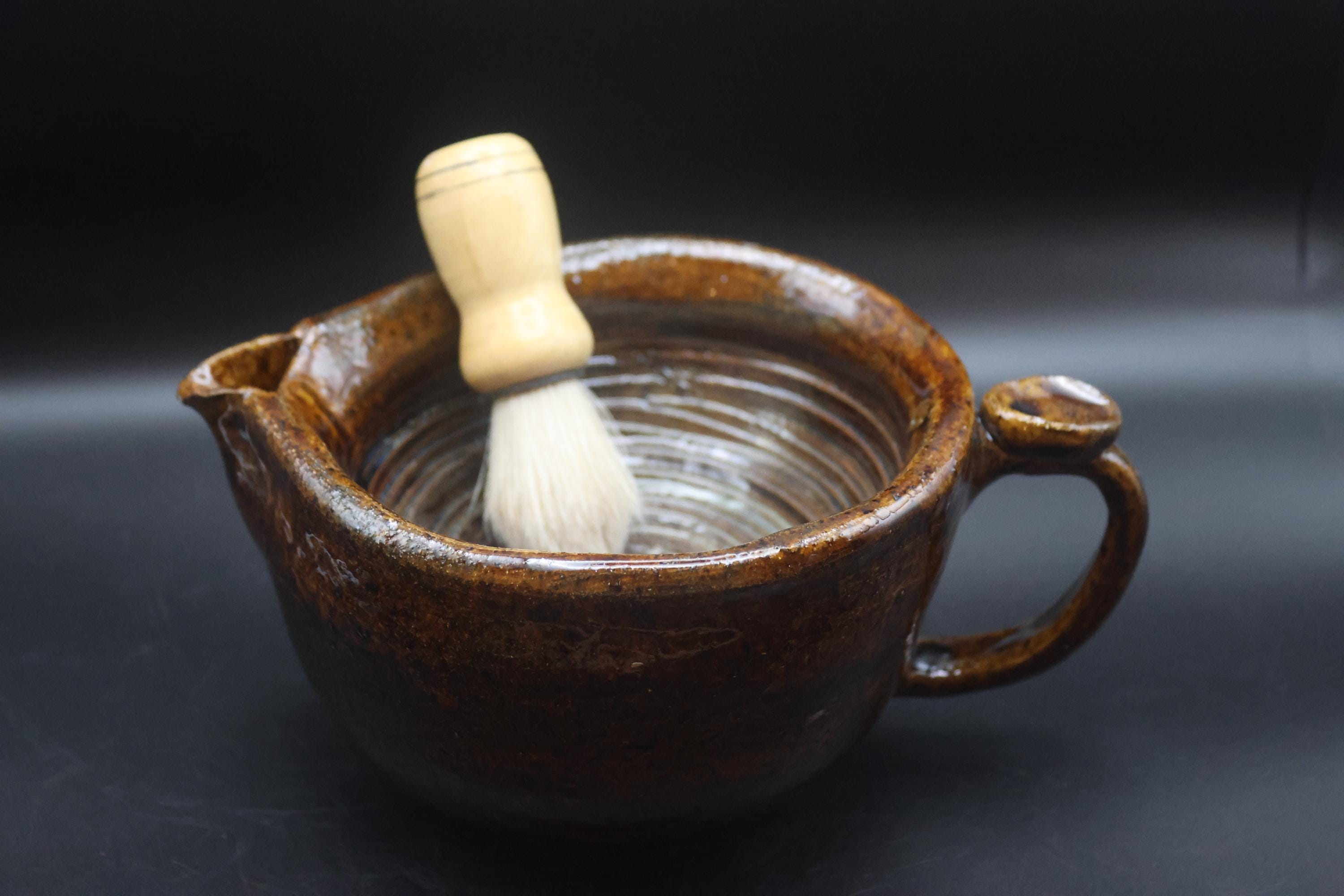 Hand Crafted Rootbeer Ceramic Scuttle Mug