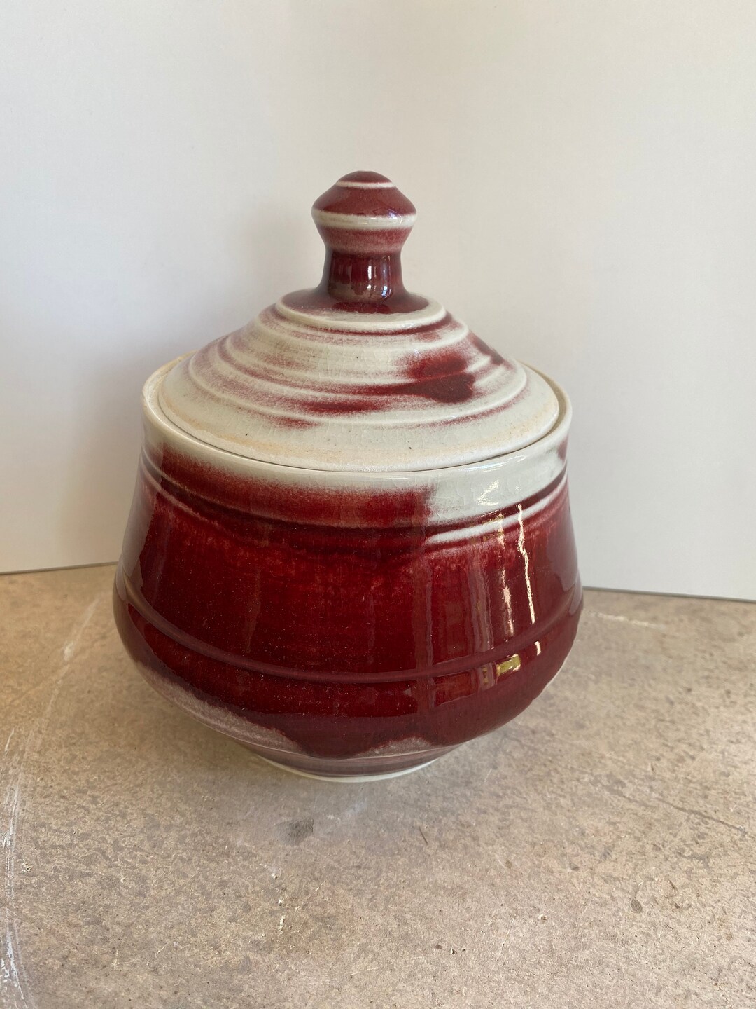 Lidded Ceramic Jar - Etsy