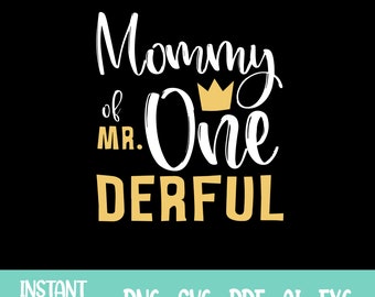 Download Mr One Derful Svg Etsy