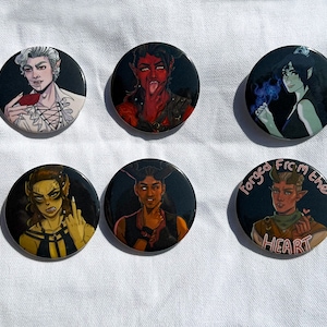 2.25" Baldur's Gate 3 COMPANION BUTTONS