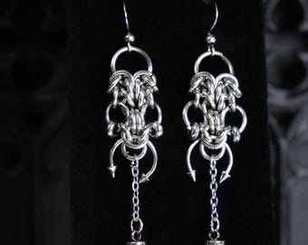 Pendulum Stainless Steel Chainmail earrings