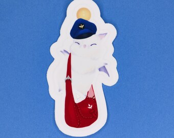 Mail Moogle niedliche 3" Vinyl Sticker Mail Bag Final Fantasy
