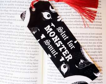 Slut for monster smut tassel bookmark