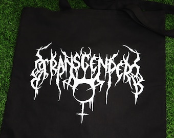 Transgender Metal Band Themed Trans Pride tote bag:
