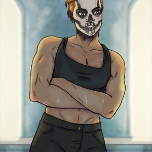 Gideon the Ninth Inspired Art Print. The locked tomb.