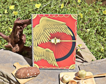 Dungeon Meshi Inspired Mad Mage Tome wire notebook/ sketchbook