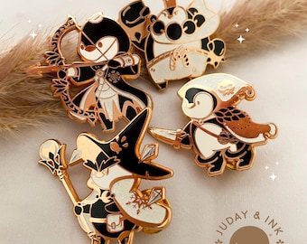 The Flock: RPG Penguin Pins | Cute RPG Mage, Archer, Brawler, Assassin Penguin Pin