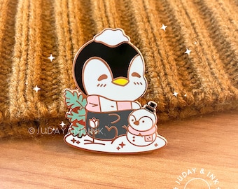 Cute Season Penguin Pin | Kawaii Winter, Spring, Summer, Fall Penguin Enamel Pins