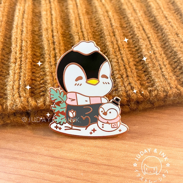 Cute Season Penguin Pin | Kawaii Winter, Spring, Summer, Fall Penguin Enamel Pins