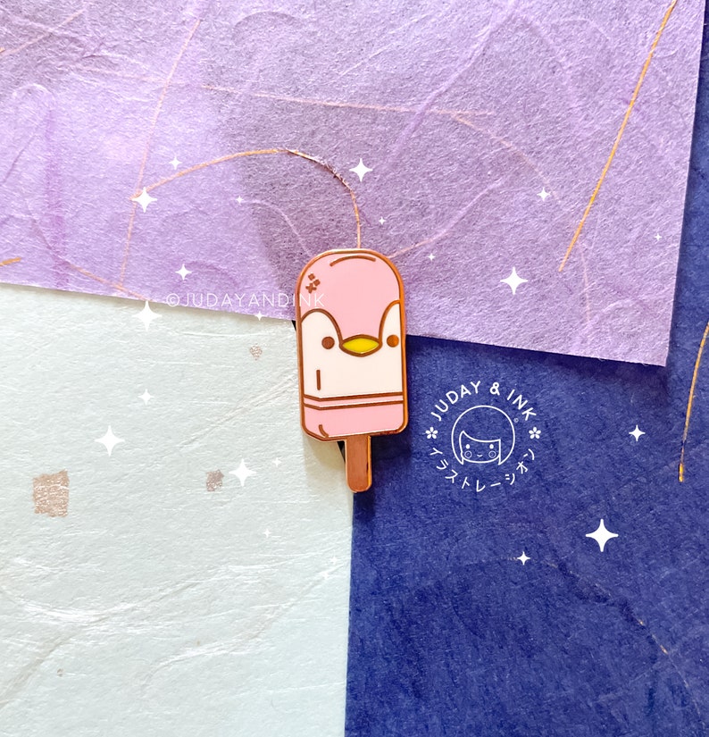 Popsicle Penguin Pin - Etsy