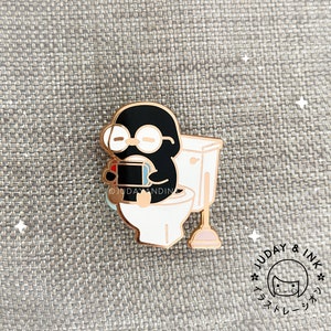 Call of Dooty Penguin Pin | Toilet Pun Penguin Enamel Pin