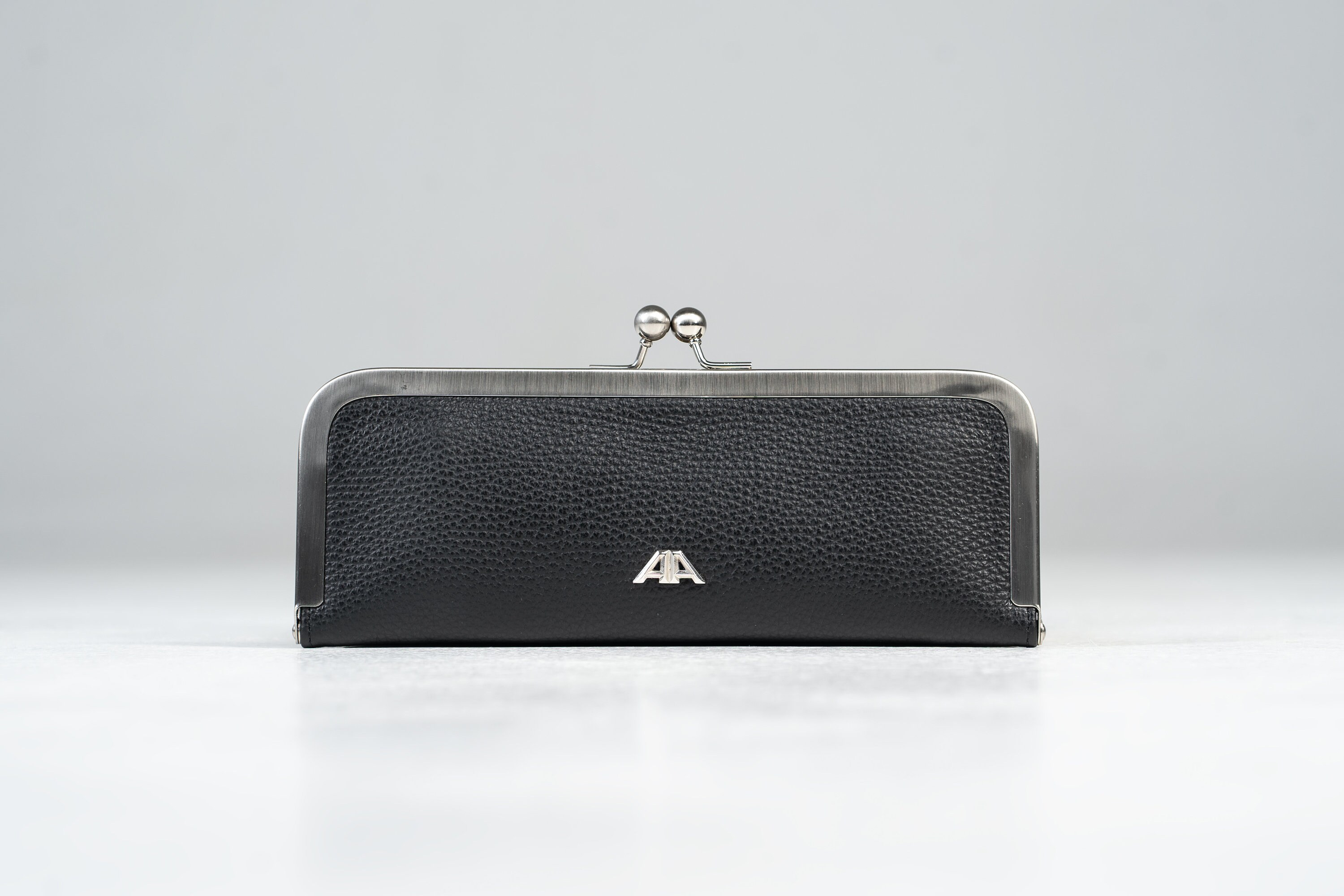 Black Classic Clasp Wallet Leather Bifold Wallet Elegant Etsy UK