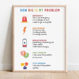 How Big Is My Problem Poster: Calm Down Corner (Digital Download)