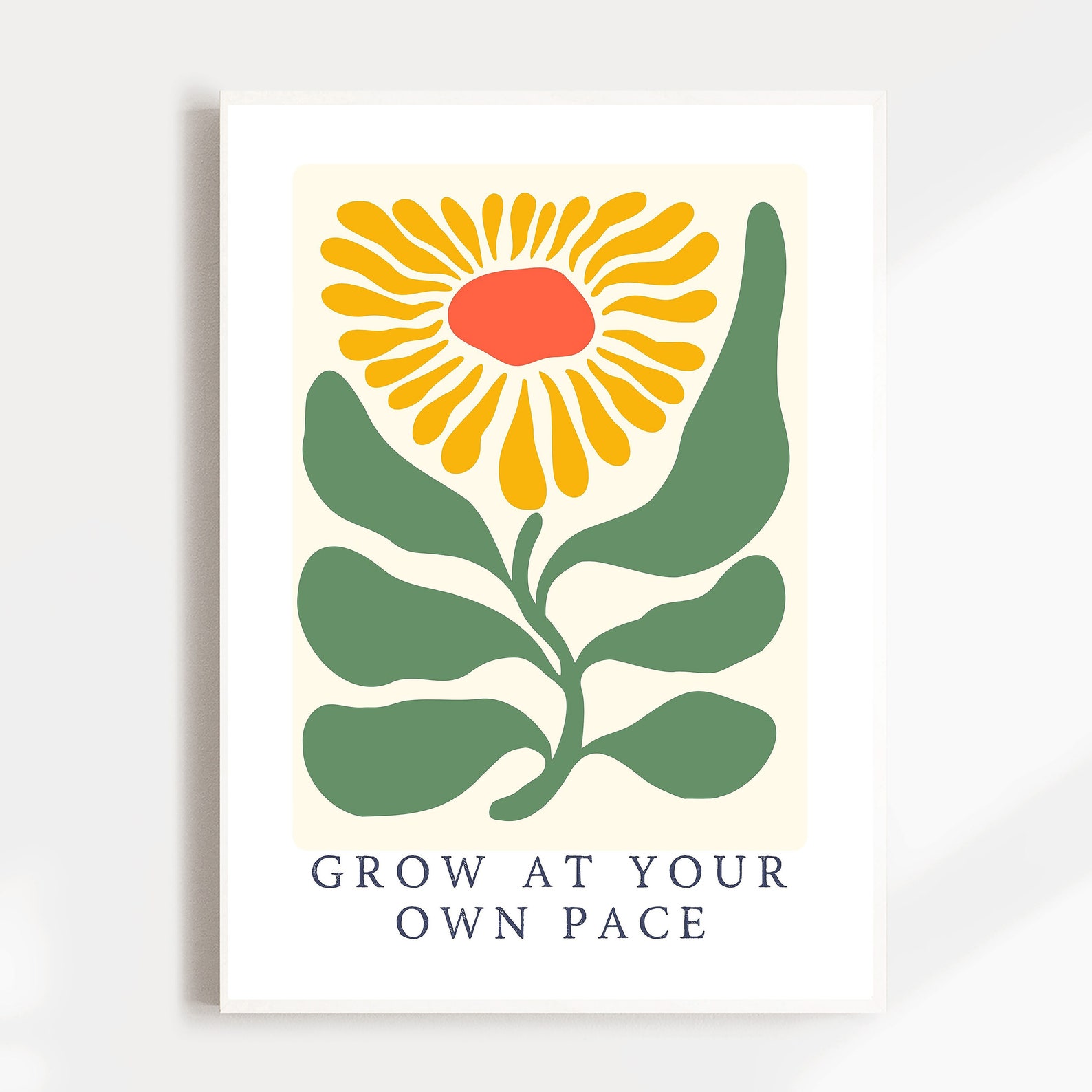 Grow at Your Own Pace Digital Poster,affirmation Print,therapy Office ...