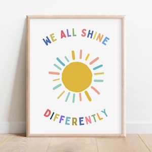 Póster inclusivo sobre neurodiversidad, señal neurodivergente, TDAH, herramienta para autismo, diversidad, igualdad, impresión, decoración de habitación para terapeutas, consejeros, espacio seguro.