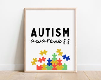 Autism Awareness Poster: Neurodiversity Inclusion Art (Digital Download)