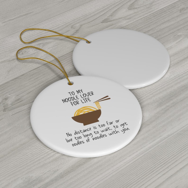 Noodle Ramen Lover Ceramic Christmas Ornament Etsy