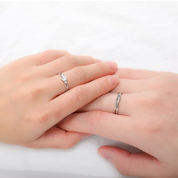 Stainless Steel Spades K Q Band Rings | King Queen Promise Rings Couples -  Couple - Aliexpress