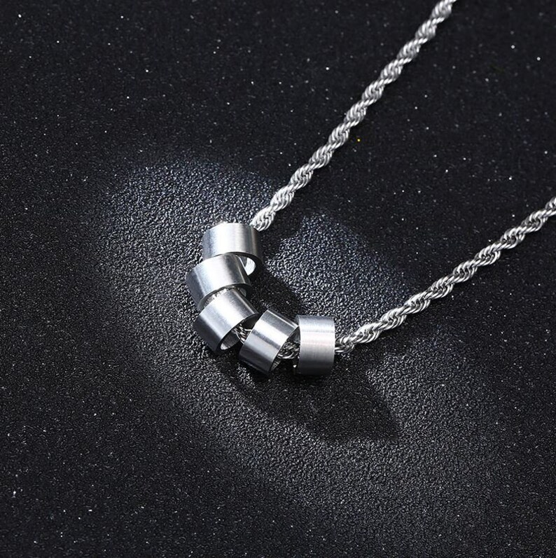 Father's Day Gift Personalized Necklace for Men Engraved Etsy