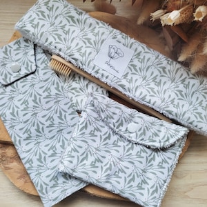 Zen travel box zero waste reusable wipes headband pouch soap toothbrush case