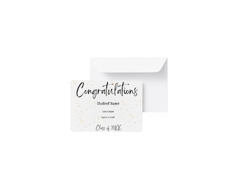 Personalized Graduation Card | Custom Graduation Gift, Congratulations Card