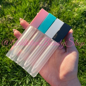 10pcs Empty Frosted Squared Lipgloss Tubes 6ml